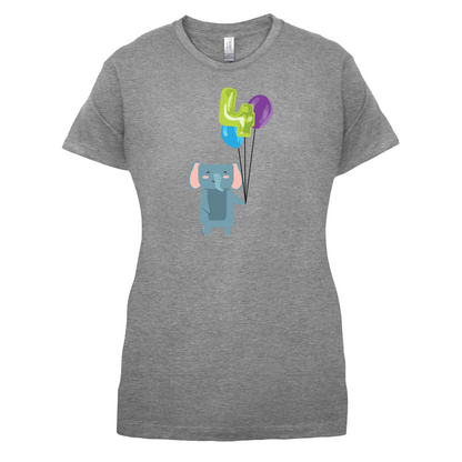 4th Birthday Elephant T Shirt