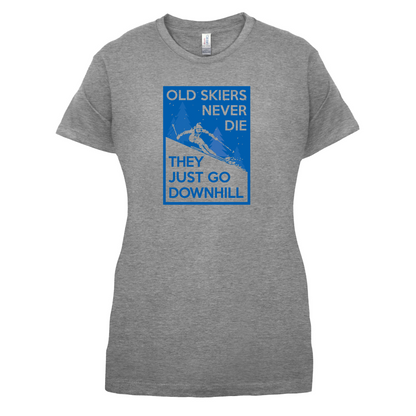 Skiers Go Downhill T Shirt