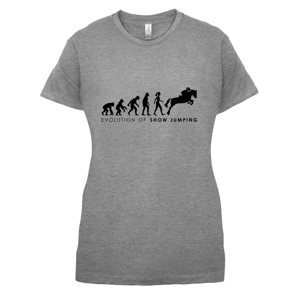Evolution Of Woman Show Jumping T Shirt