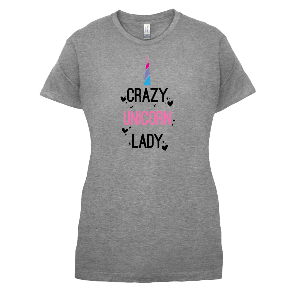 Crazy Unicorn Lady T Shirt