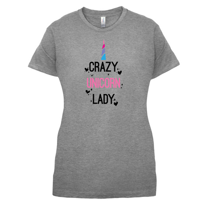 Crazy Unicorn Lady T Shirt