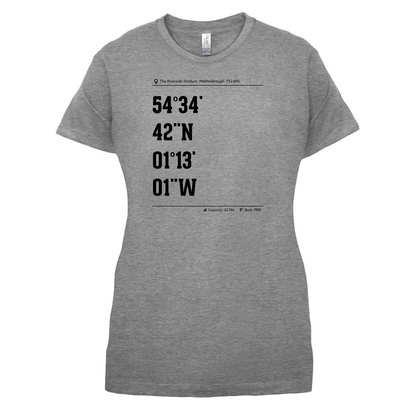 Stadium Coordinates Middlesborough T Shirt