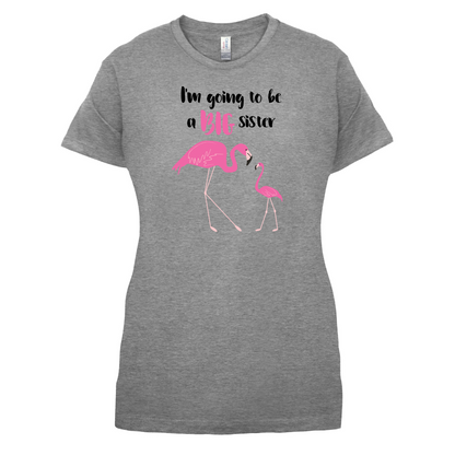 Big Sister Flamingo  T Shirt