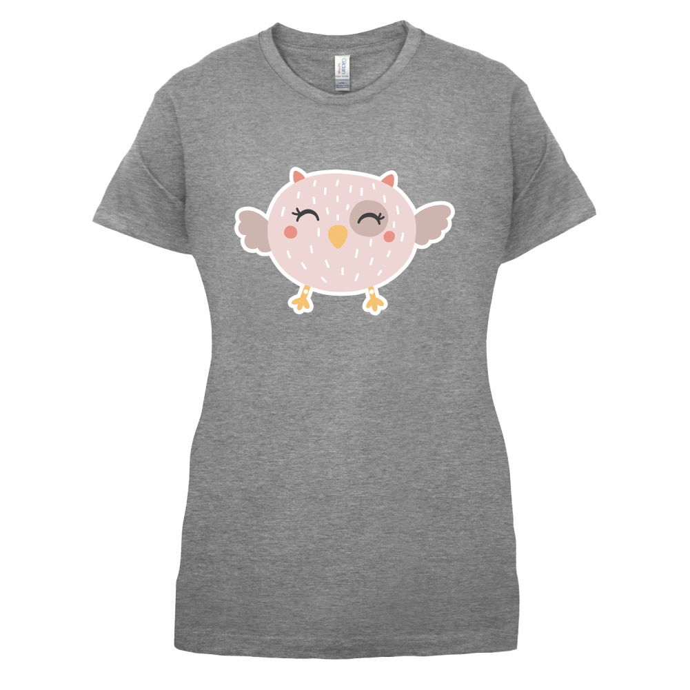 Smiley Face Baby Owl T Shirt