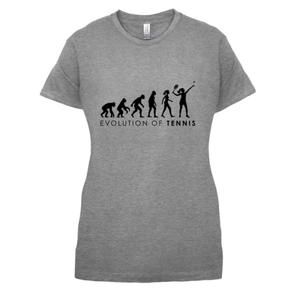 Evolution Of Woman Tennis T Shirt