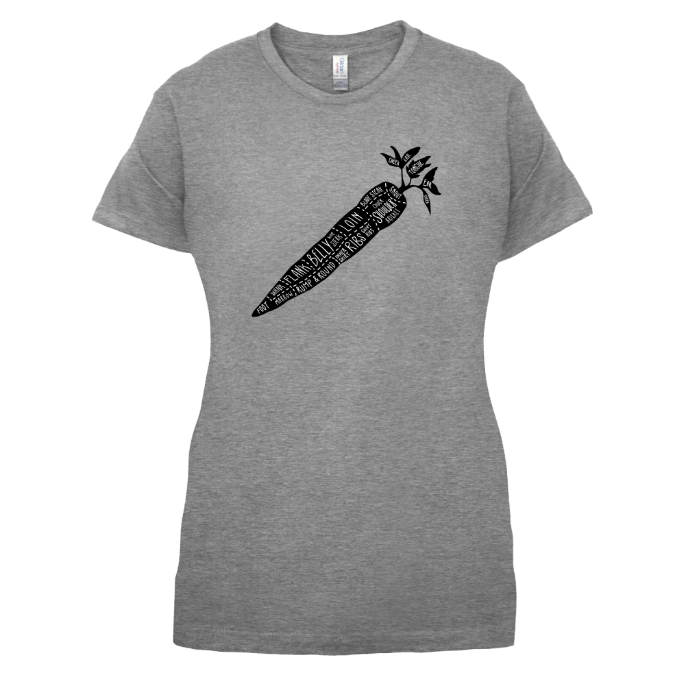Butcher Carrot Diagram T Shirt