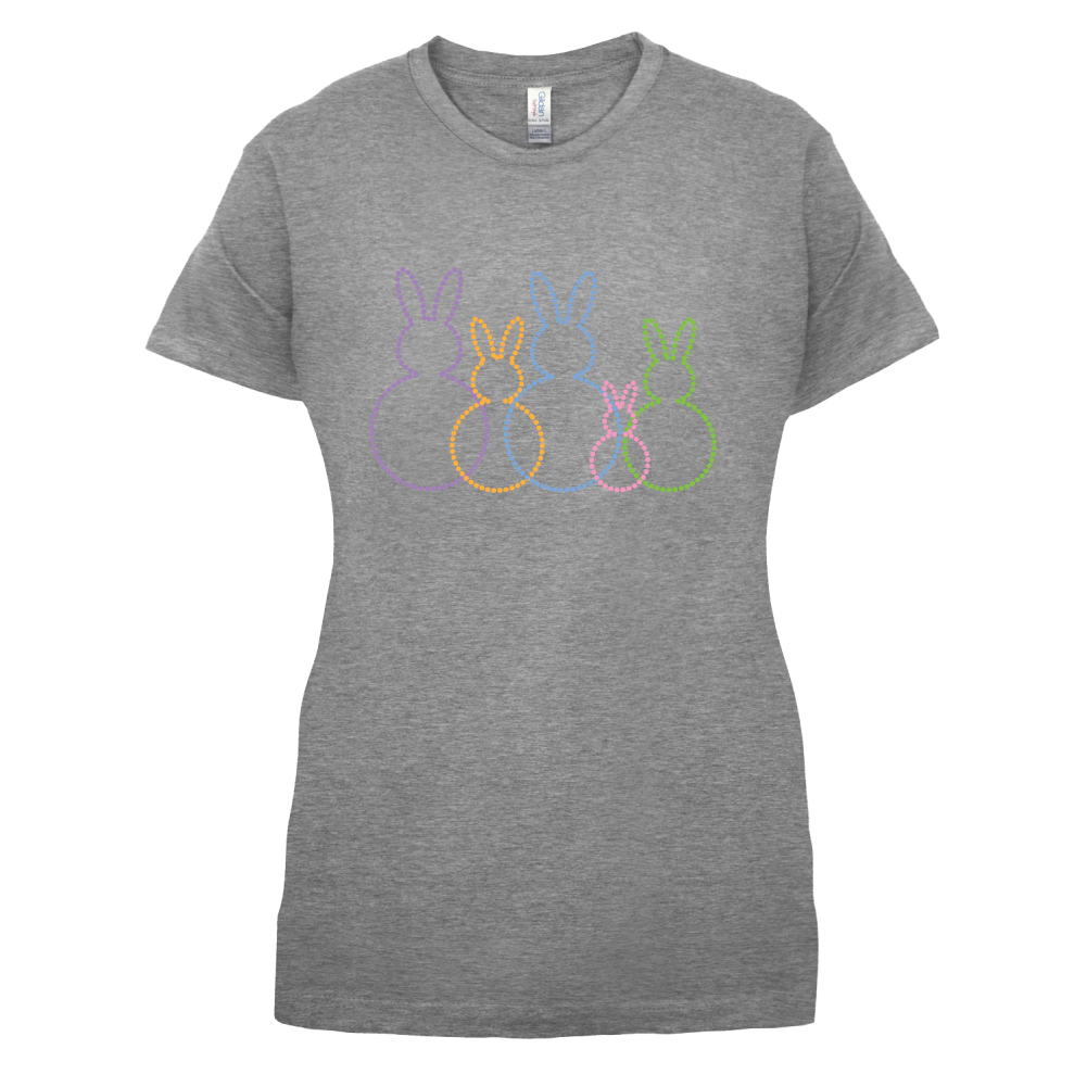 Bunny Family Outline T Shirt