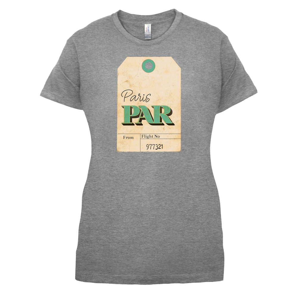 Paris Travel Tag T Shirt