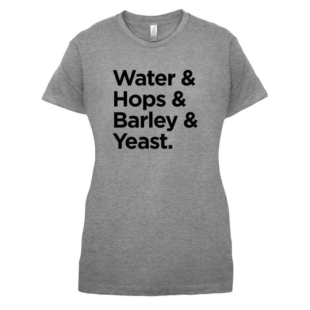Watrer & Hops & Barley & Yeast T Shirt