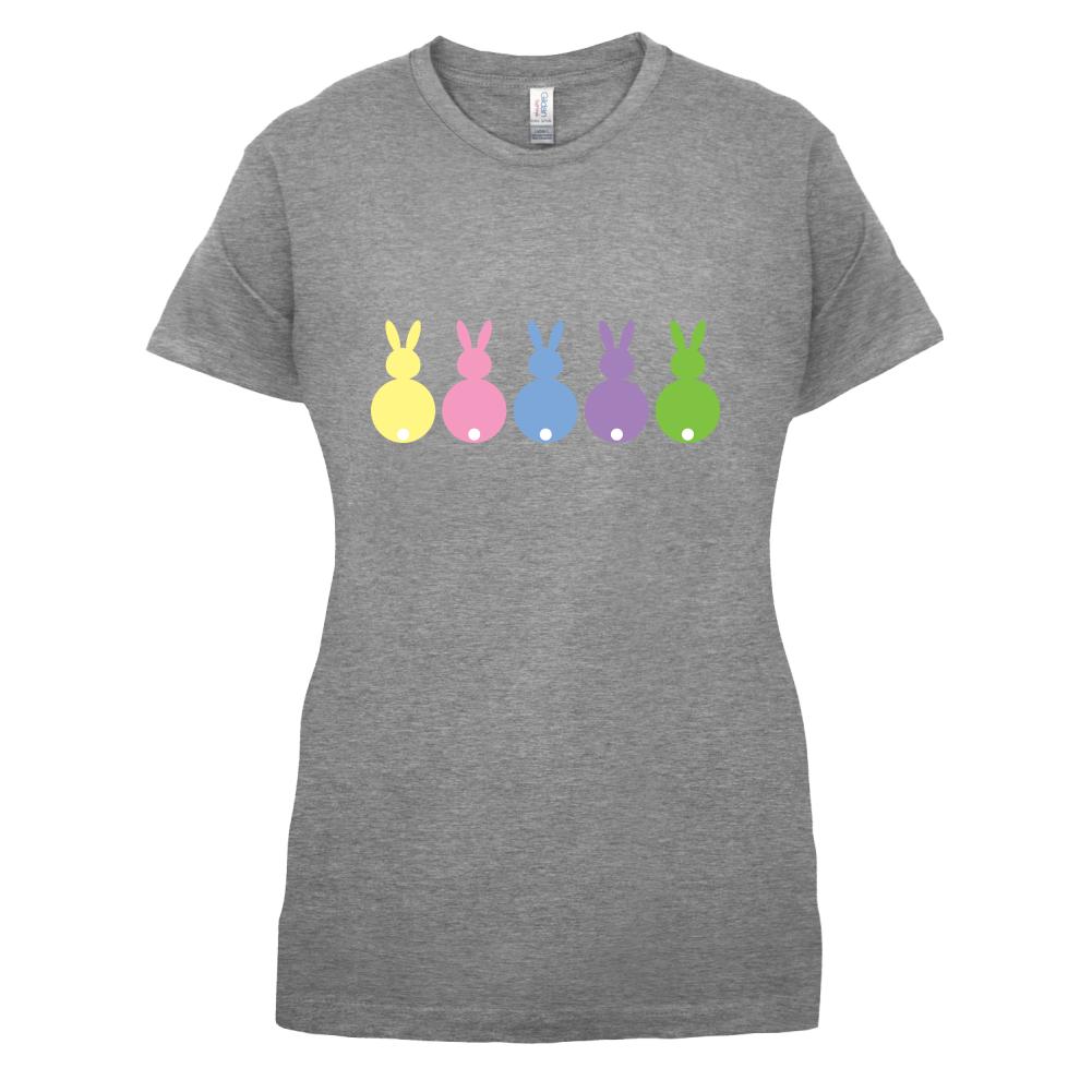 Multi Colour Easter Bunny's T Shirt