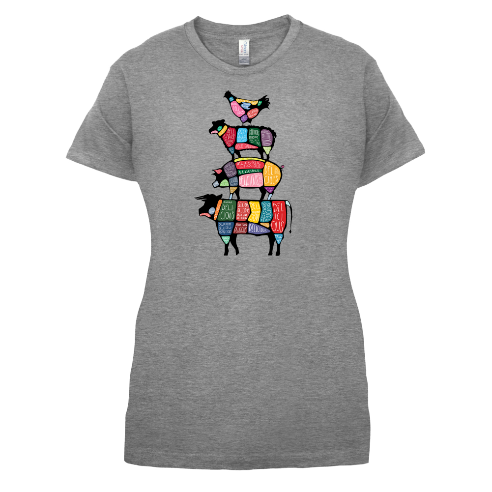 Meat Stack Diagram T Shirt