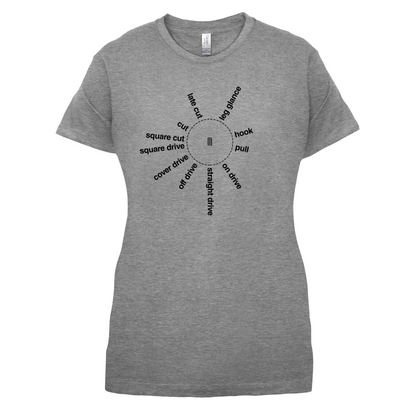 Cricket Batting Angles T Shirt