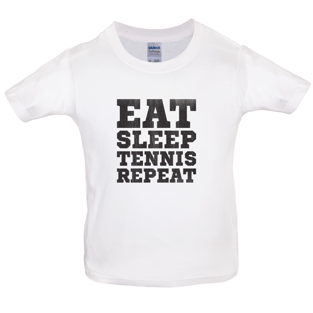 Eat Sleep Tennis Repeat Kids T Shirt