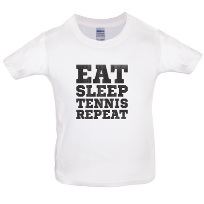 Eat Sleep Tennis Repeat Kids T Shirt