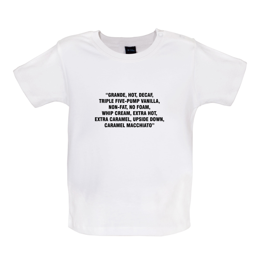 Long Coffee Order Baby T Shirt