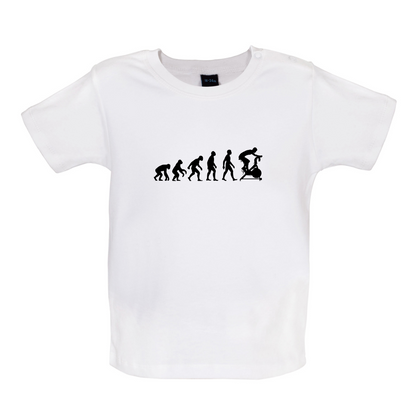 Evolution Of Man Spin Baby T Shirt