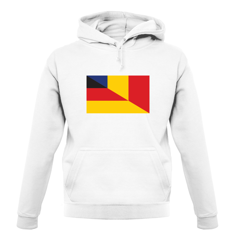 Half German Half Romanian Flag T Shirt