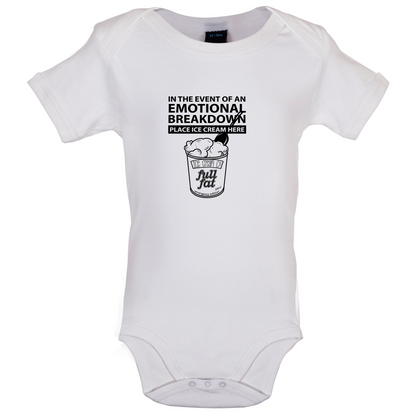 Emotional Breadown Place Ice Cream Here Baby T Shirt