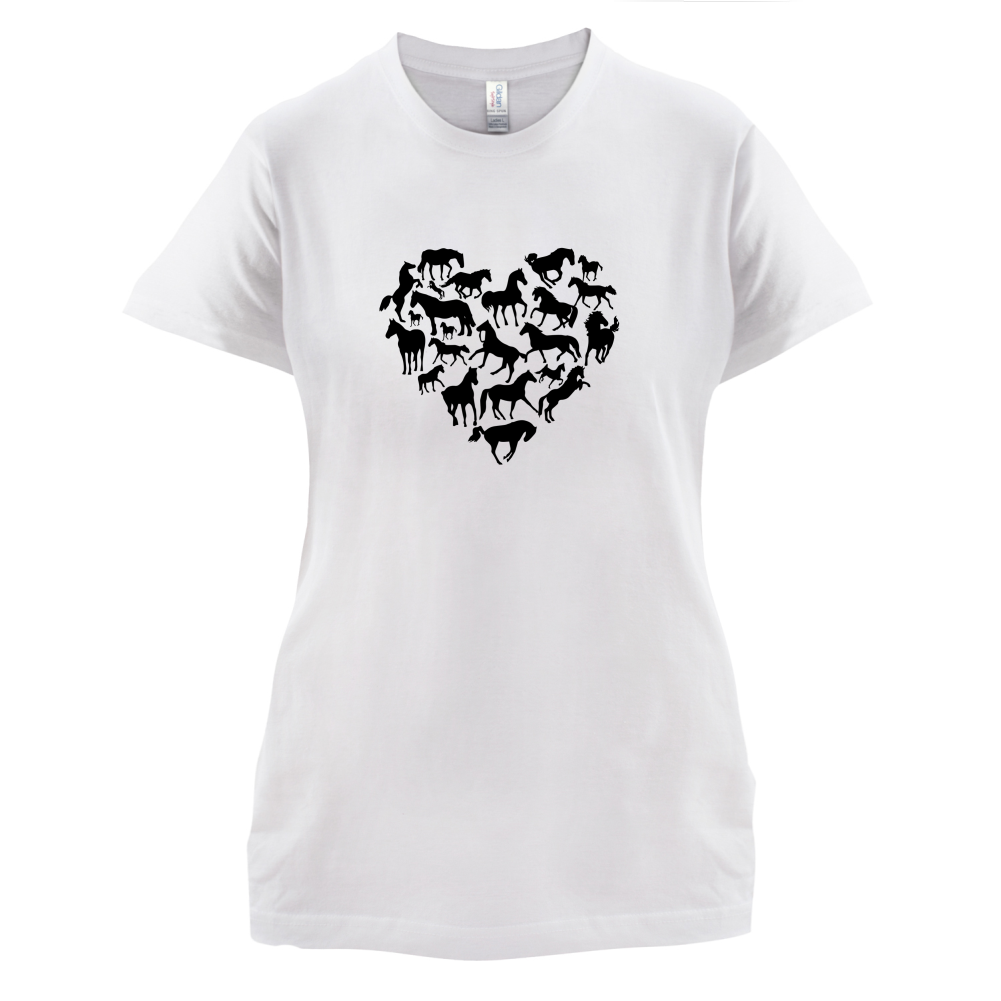 Love Heart Horse T Shirt