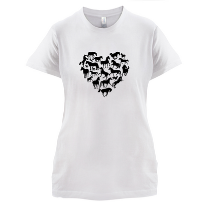 Love Heart Horse T Shirt
