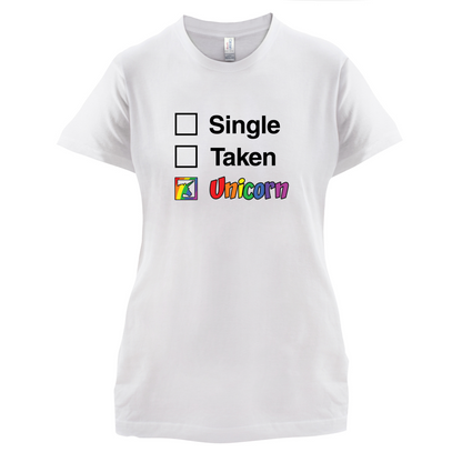 Single Taken Unicorn T Shirt