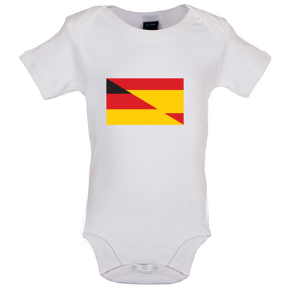 Half German Half Spanish Flag Baby T Shirt