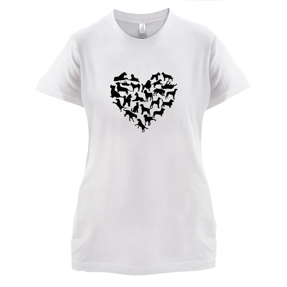 Love Heart Dogs T Shirt