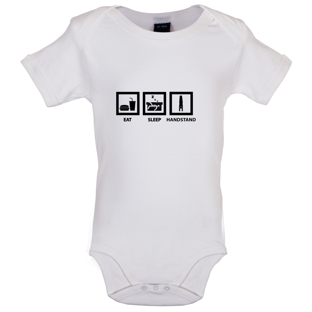 Eat Sleep Handstand Baby T Shirt
