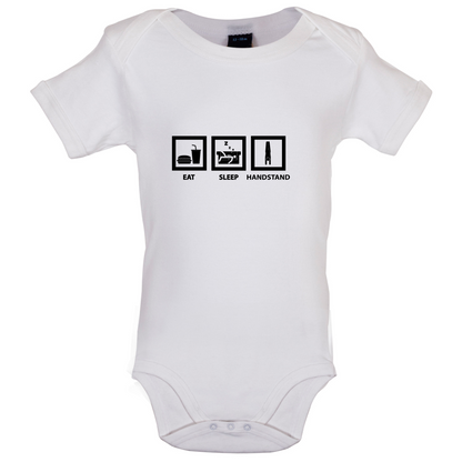 Eat Sleep Handstand Baby T Shirt