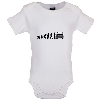 Evolution Of Man T5 Campervan Baby T Shirt