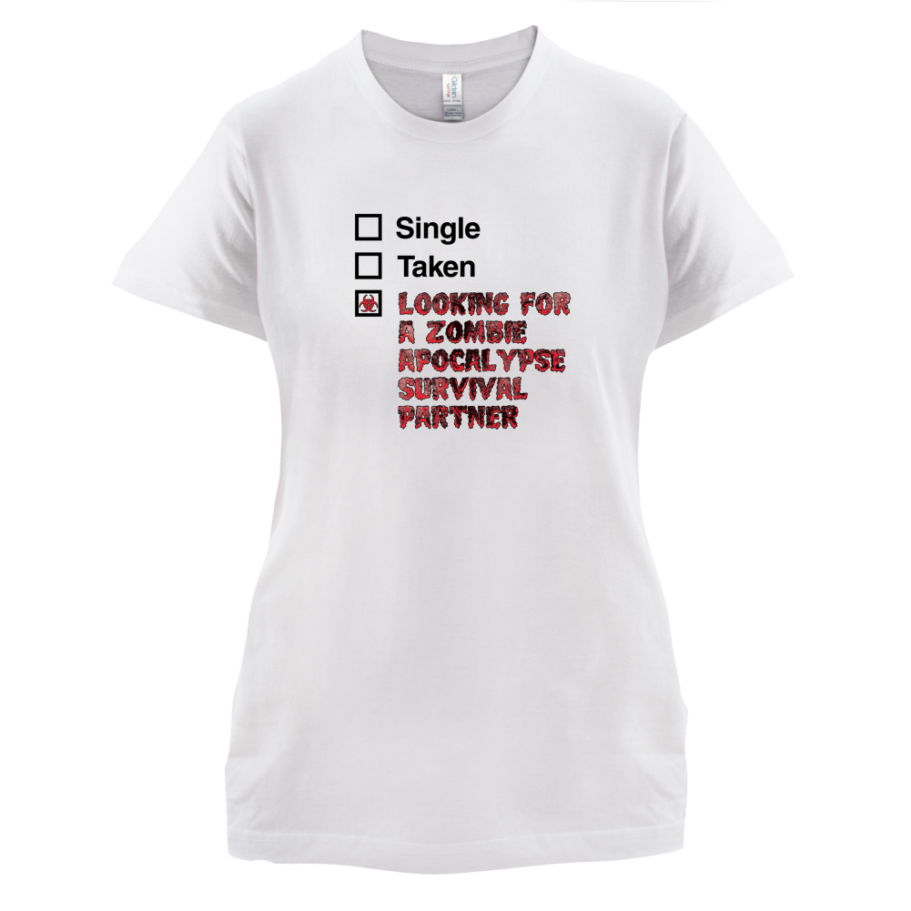 Single Taken Zombie Apocalypse T Shirt
