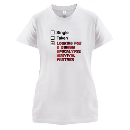 Single Taken Zombie Apocalypse T Shirt
