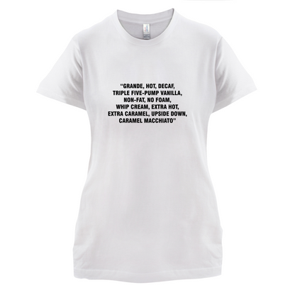 Long Coffee Order T Shirt