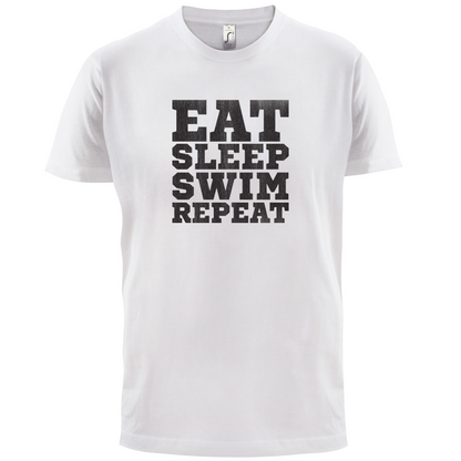 Eat Sleep Swim Repeat T Shirt