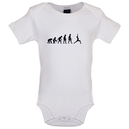 Evolution Of Man Yoga Baby T Shirt