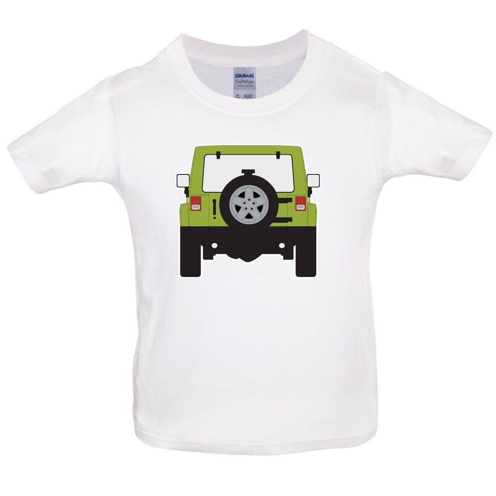 JW Rear Hyper Green Kids T Shirt