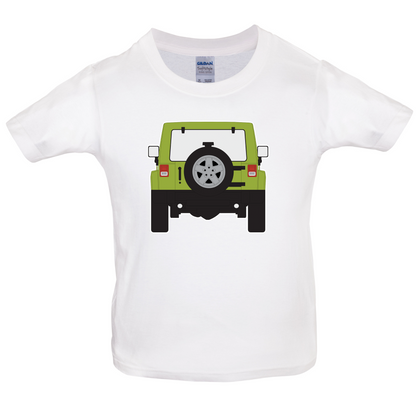 JW Rear Hyper Green Kids T Shirt