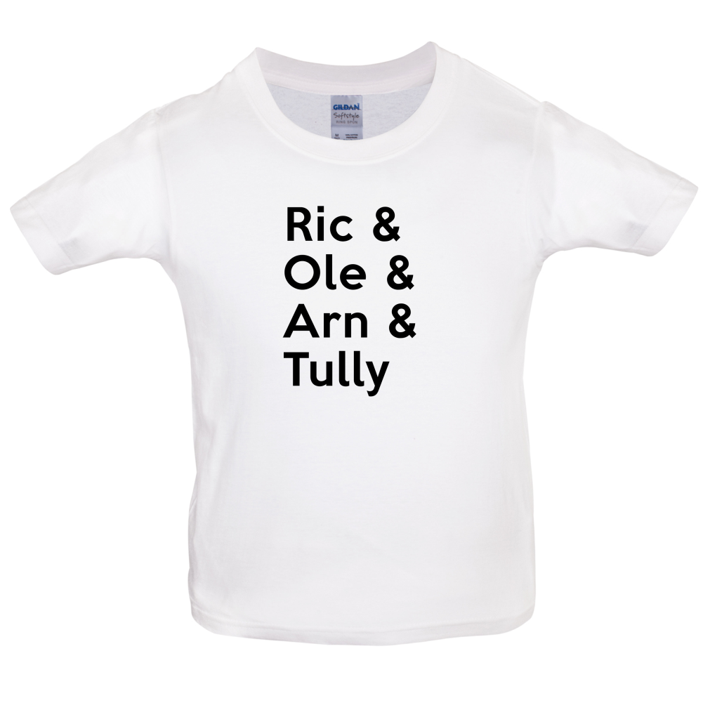 Ric And Ole And Arn And Tully Kids T Shirt