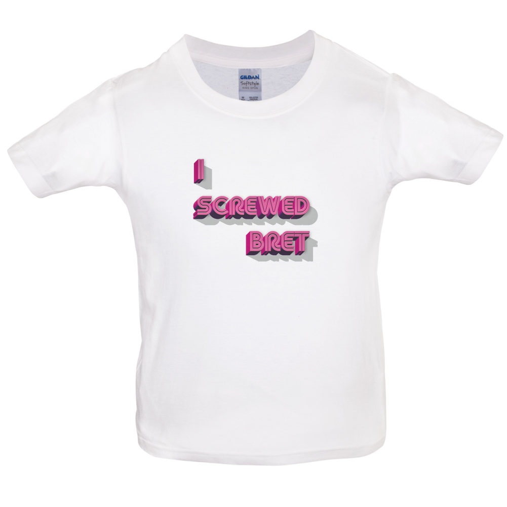 I Screwed Bret Kids T Shirt