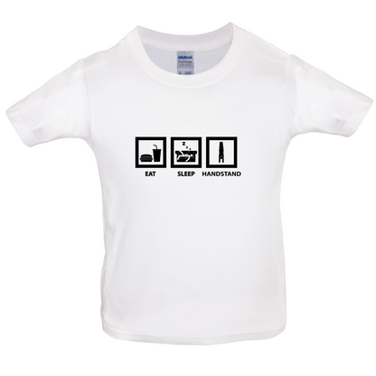 Eat Sleep Handstand Kids T Shirt