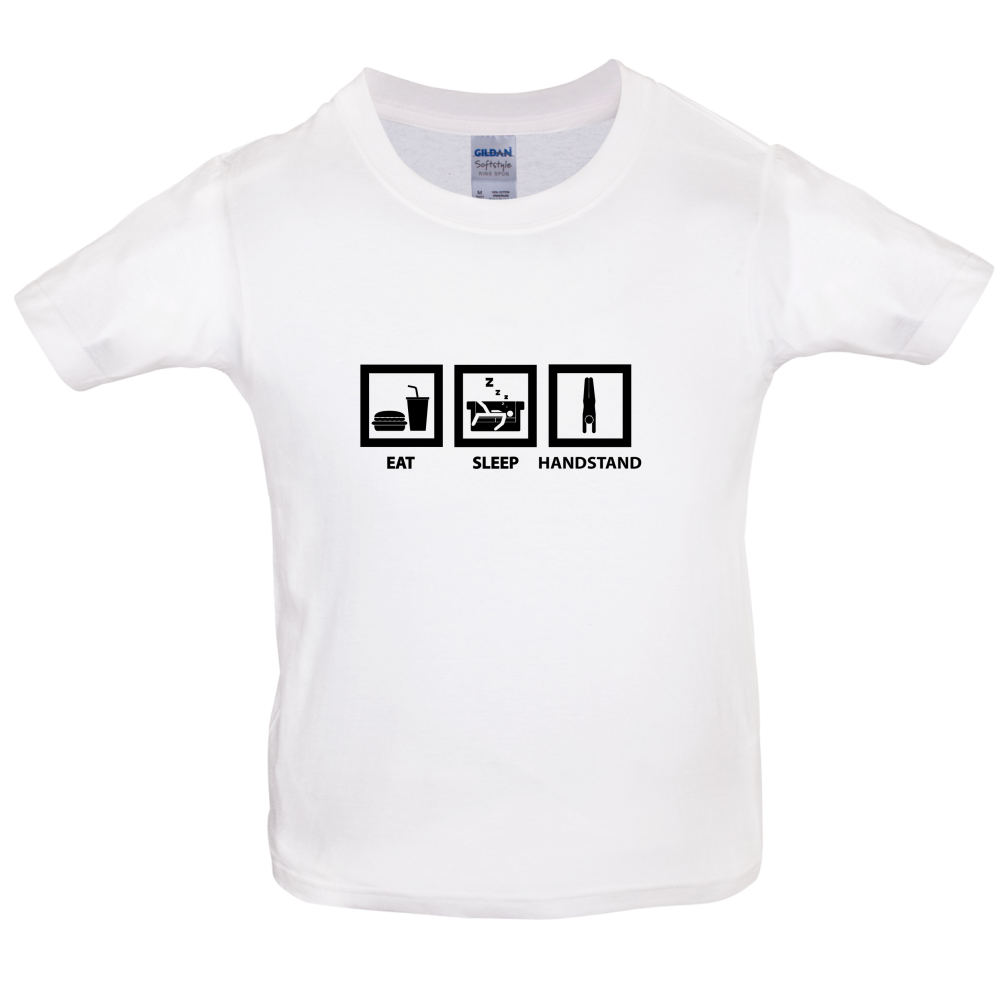 Eat Sleep Handstand Kids T Shirt