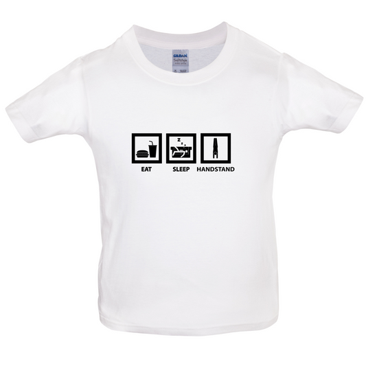 Eat Sleep Handstand Kids T Shirt