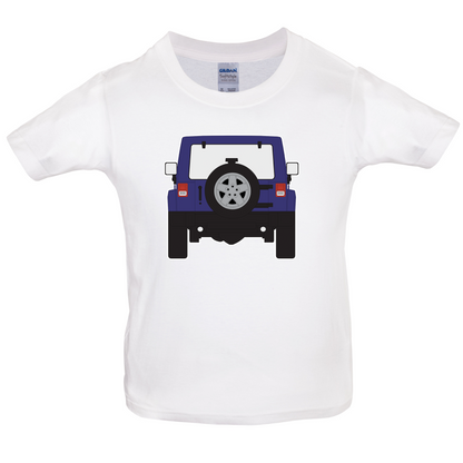 JW Rear Hyper Purple Kids T Shirt