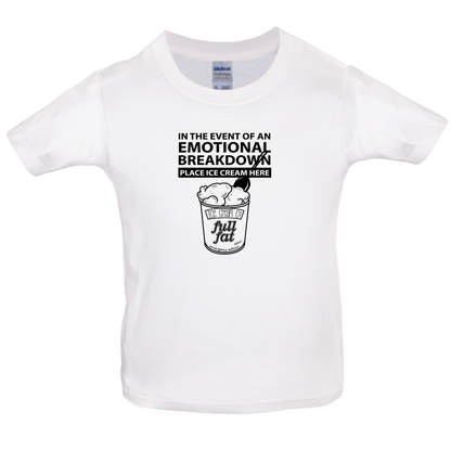 Emotional Breadown Place Ice Cream Here Kids T Shirt