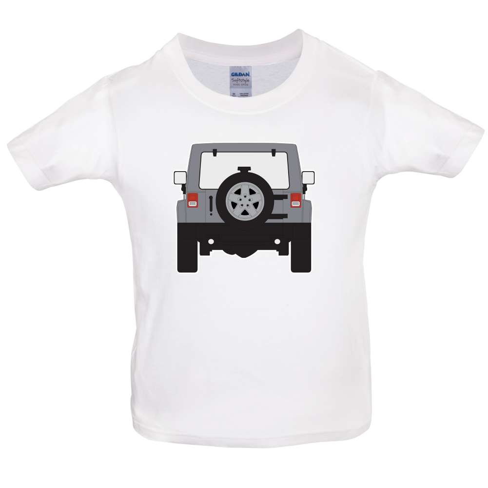 JW Rear Hyper Silver Kids T Shirt