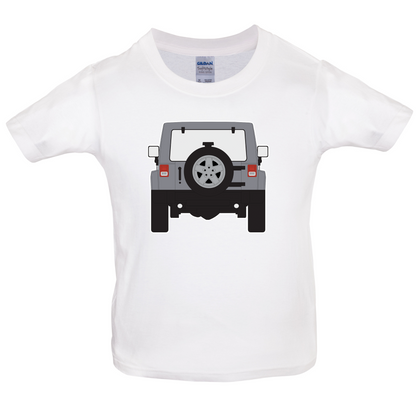 JW Rear Hyper Silver Kids T Shirt