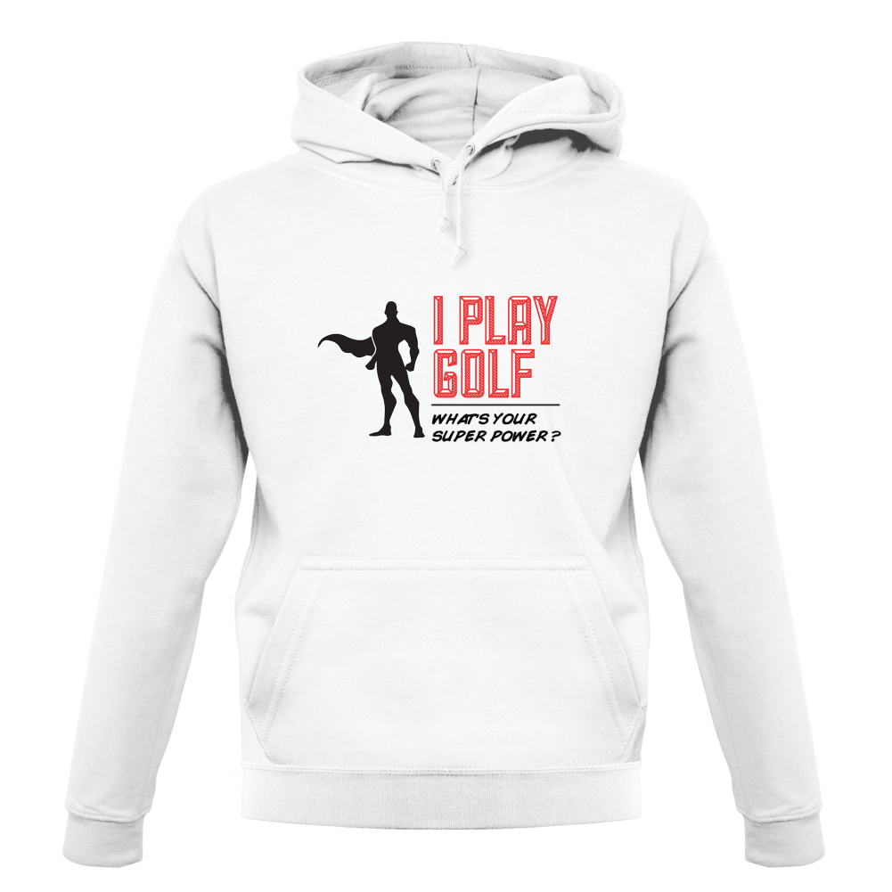 I Golf Whats Your Super Power MALE Design T Shirt