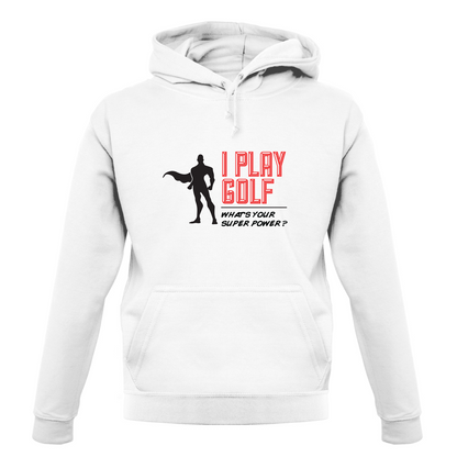 I Golf Whats Your Super Power MALE Design T Shirt