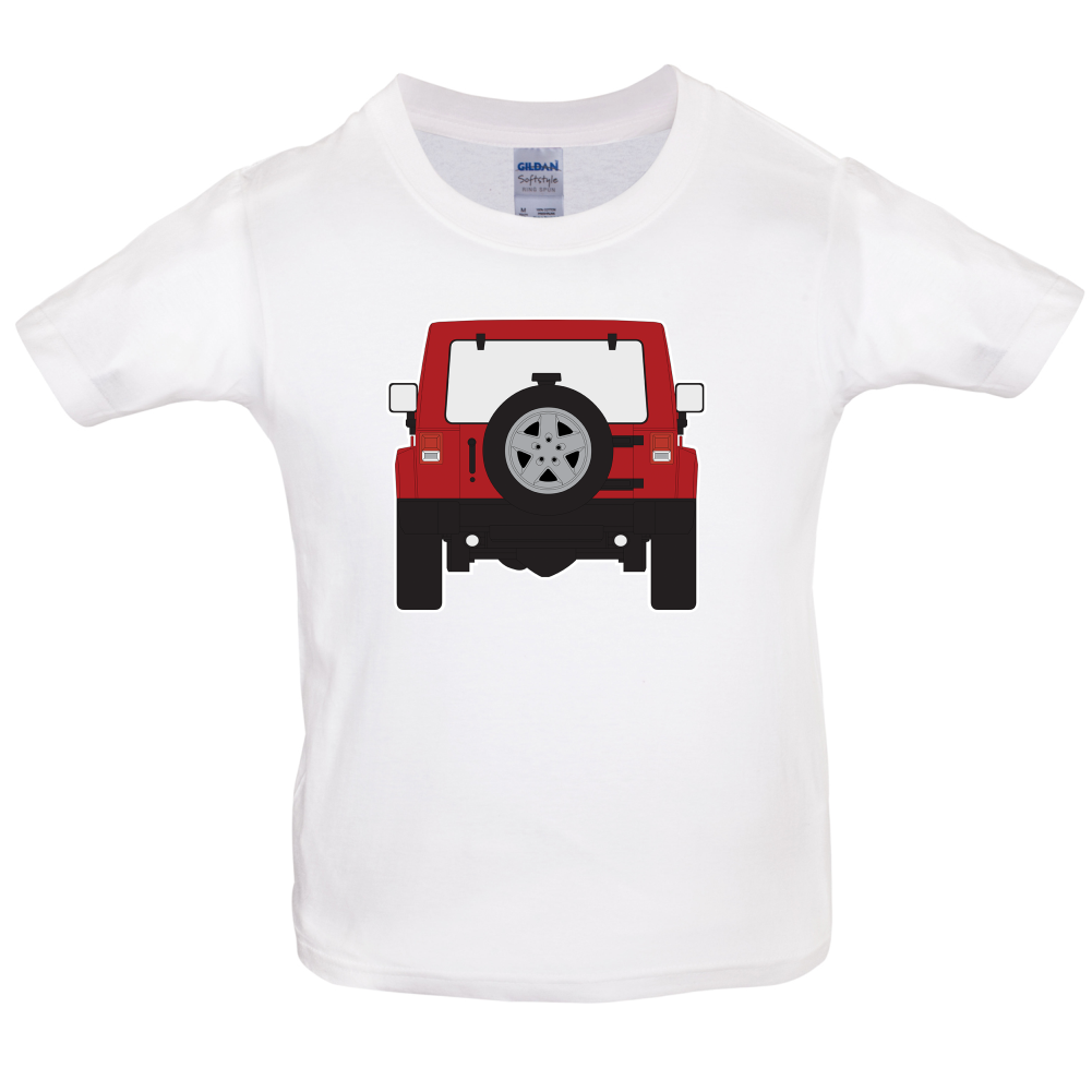 JW Rear Red Kids T Shirt