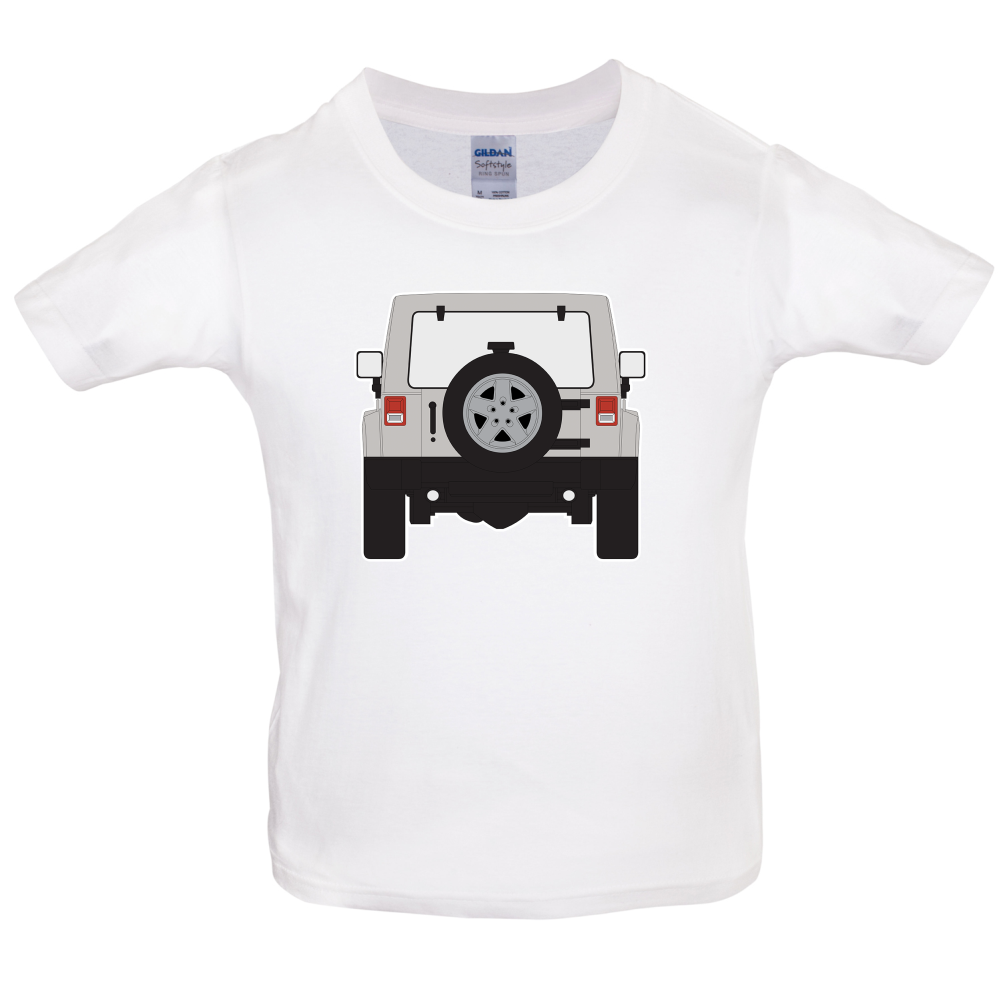 JW Rear Hyper Grey Stone Kids T Shirt